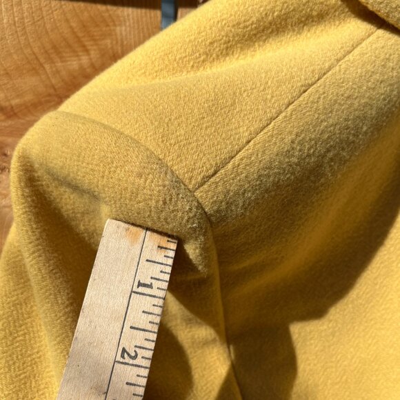 AmAzInG Mustard Yellow Wool Coat OLSEN collection, refer to measurements sz 8/10 - Picture 11 of 12